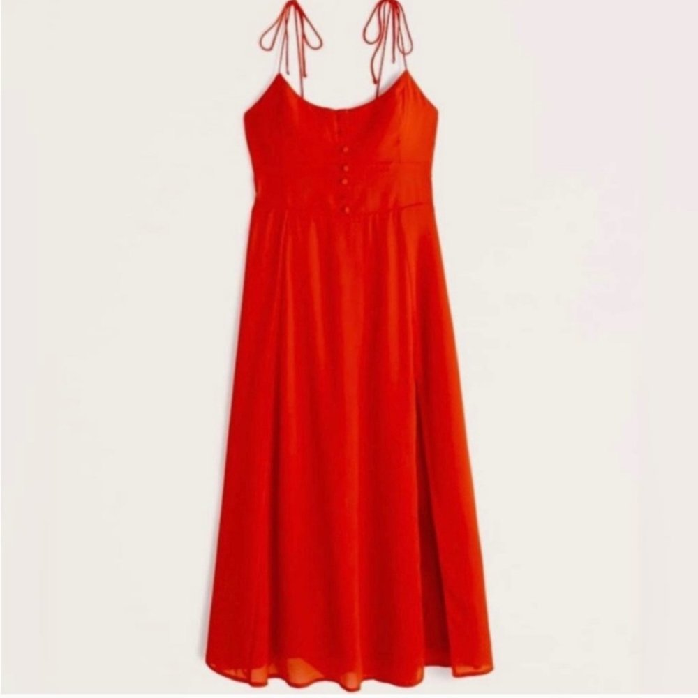 Abercrombie & Fitch Spaghetti Strap Midi Dress S
